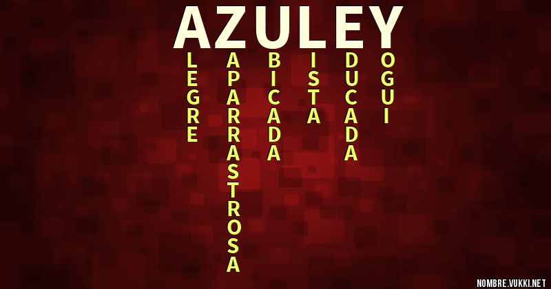 Acróstico azuley