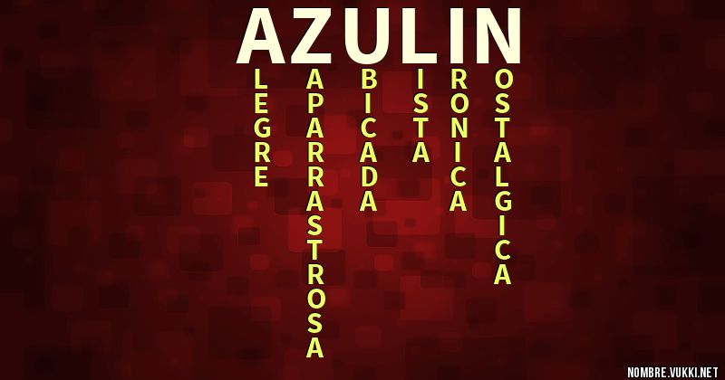 Acróstico azulin