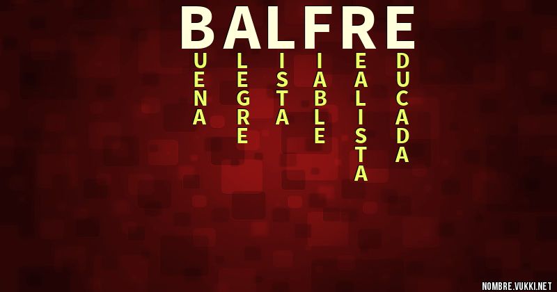 Acróstico balfre