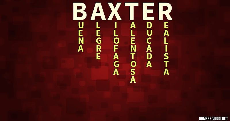 Acróstico baxter