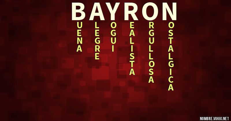 Acróstico bayron