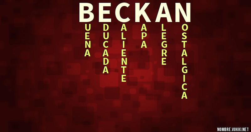 Acróstico beckan