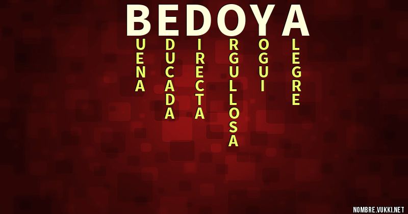 Acróstico bedoya