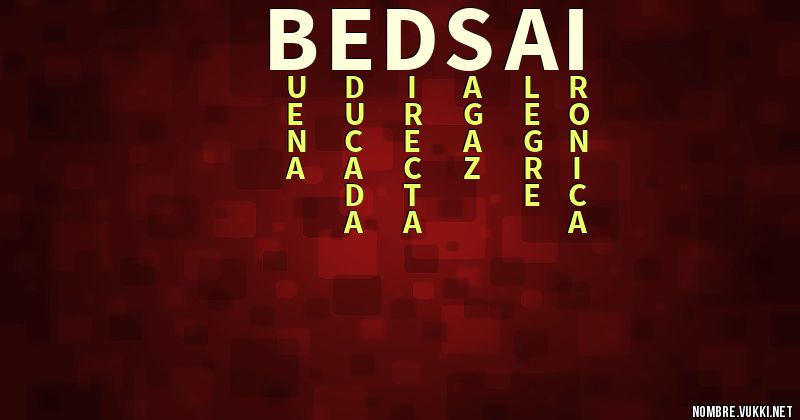 Acróstico bedsai