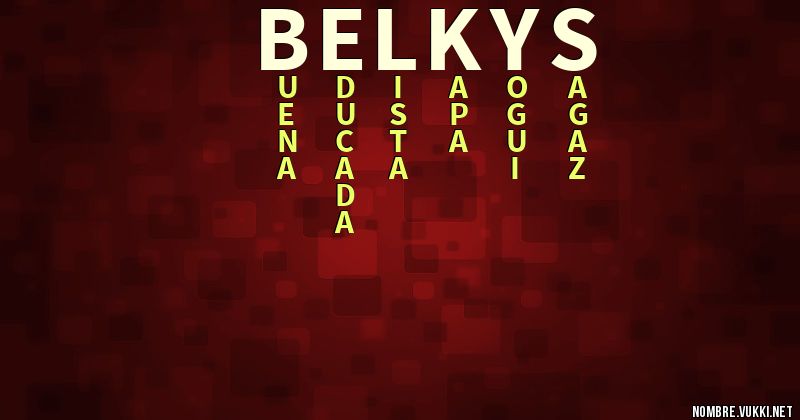 Acróstico belkys