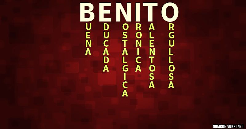 Acróstico benito