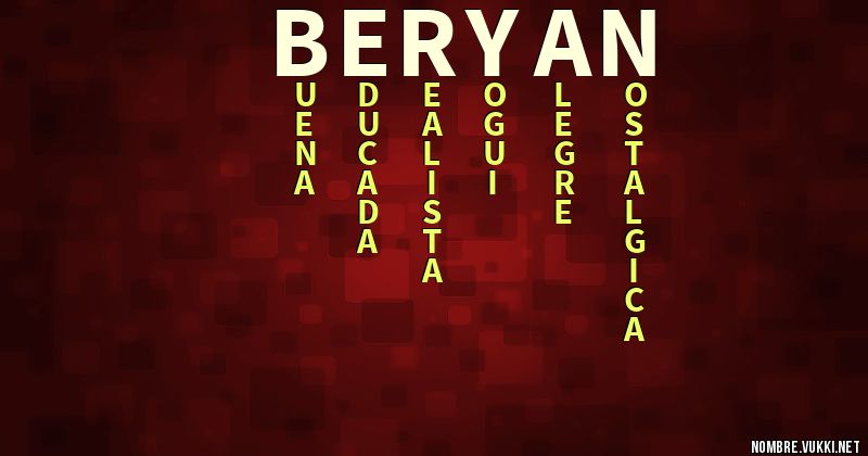 Acróstico beryan