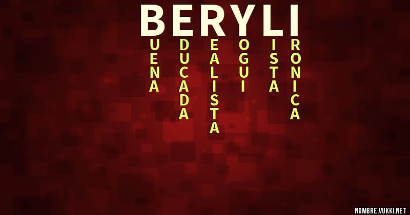 Acróstico beryli