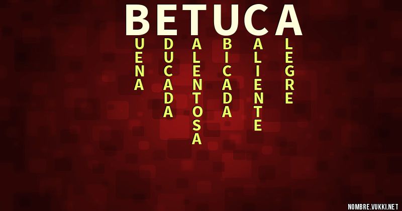 Acróstico betuca