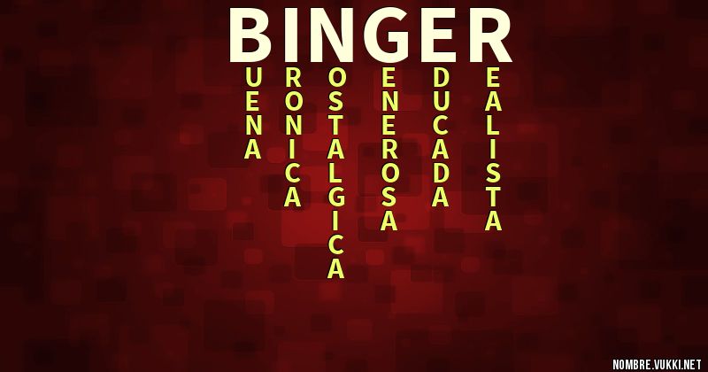 Acróstico binger