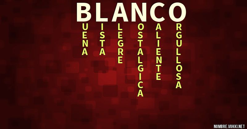 Acróstico blanco