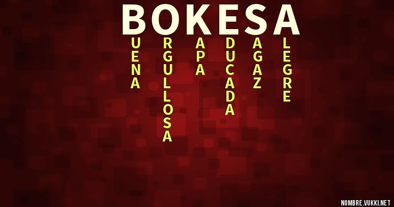 Acróstico bokesa