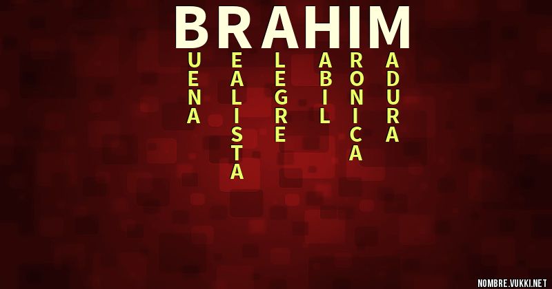 Acróstico brahim