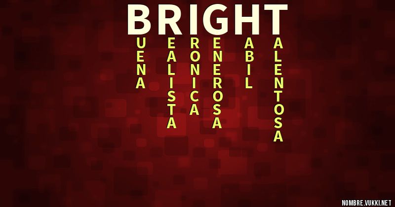 Acróstico bright