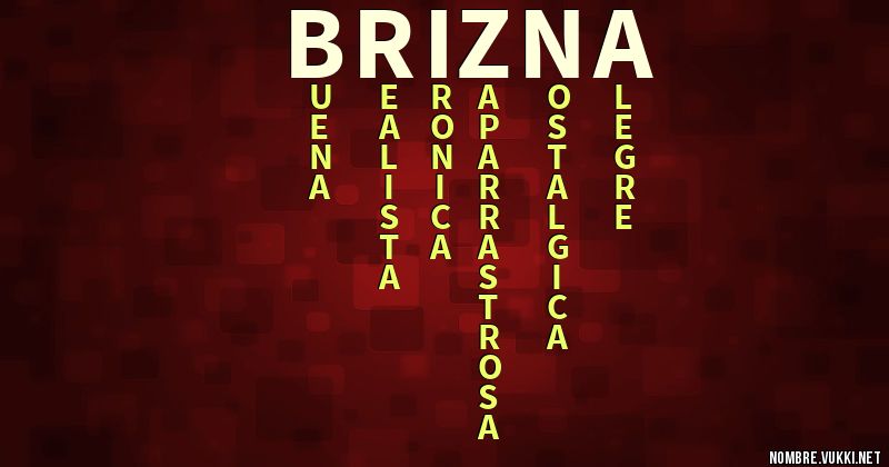 Acróstico brizna
