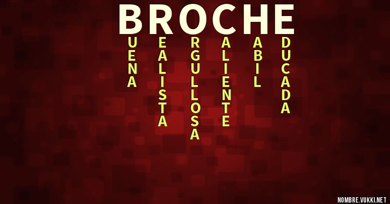 Acróstico broche