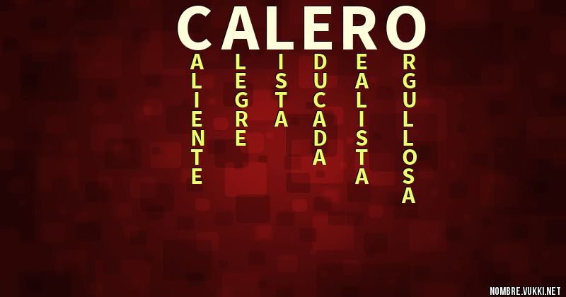 Acróstico calero