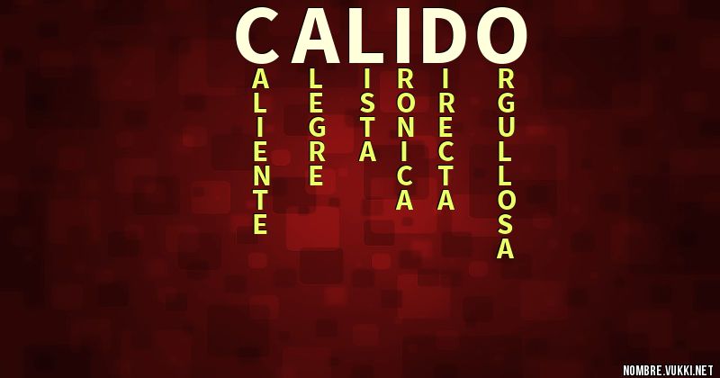 Acróstico calido