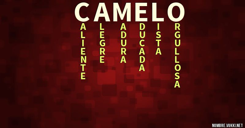 Acróstico camelo