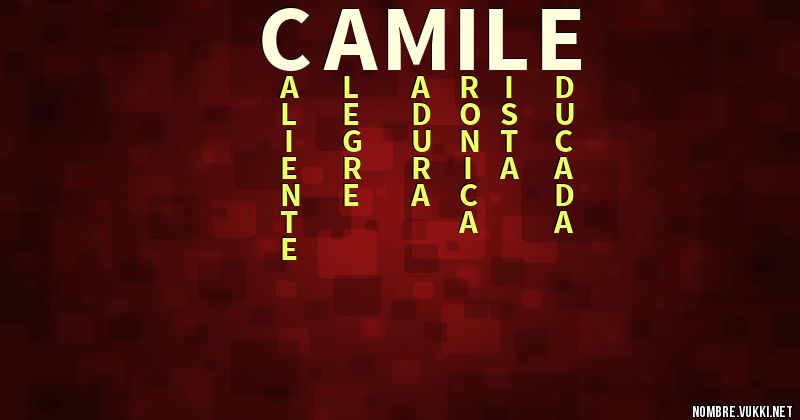 Acróstico camile