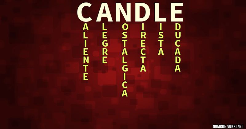 Acróstico candle