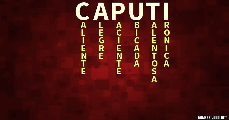 Acróstico caputi