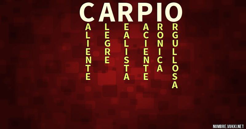 Acróstico carpio