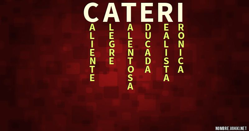 Acróstico cateri