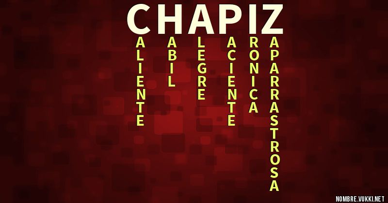 Acróstico chapiz