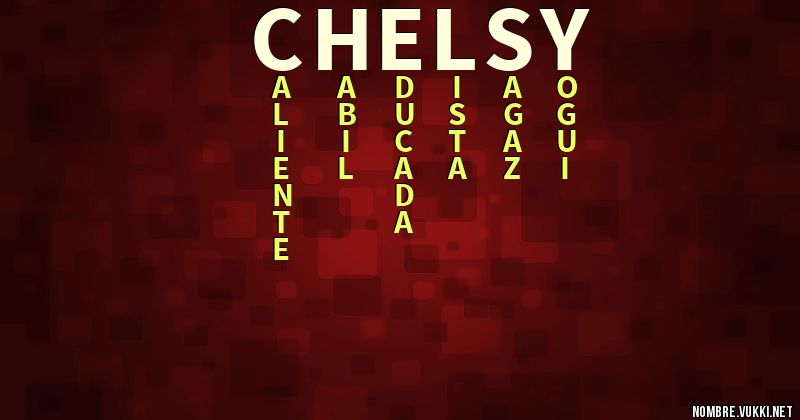 Acróstico chelsy