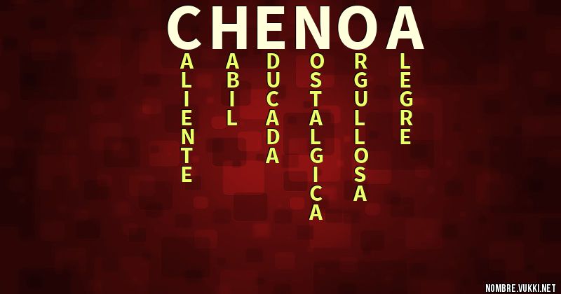 Acróstico chenoa