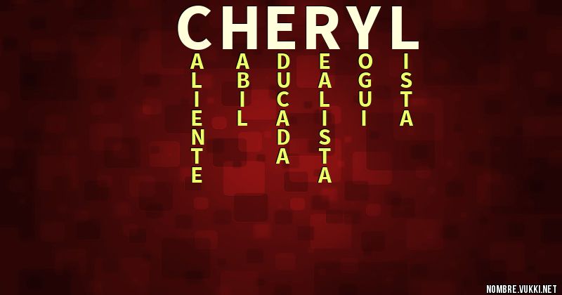 Acróstico cheryl