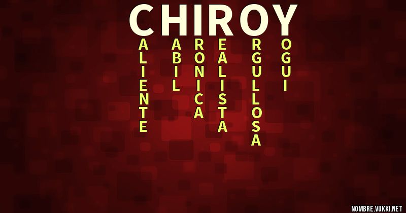 Acróstico chiroy