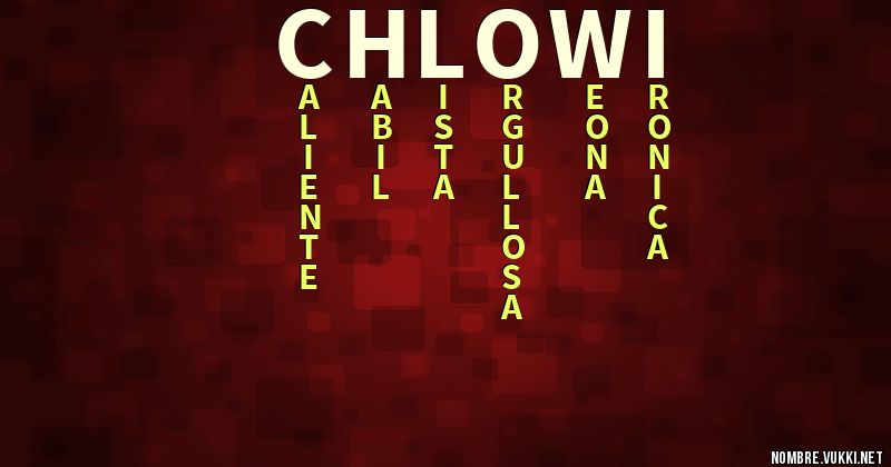 Acróstico chlowi