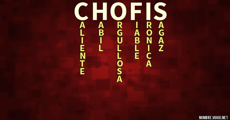 Acróstico chofis