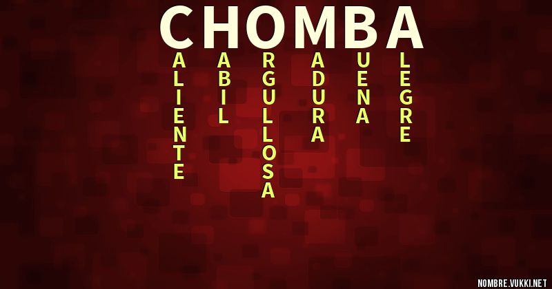 Acróstico chomba