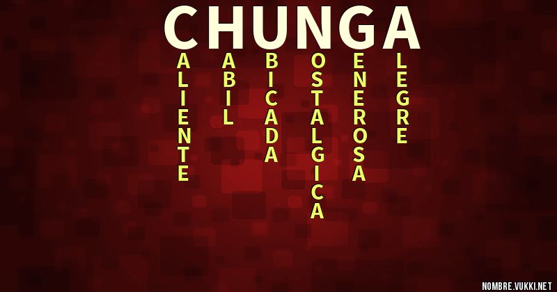 Acróstico chunga