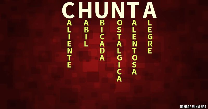 Acróstico chunta