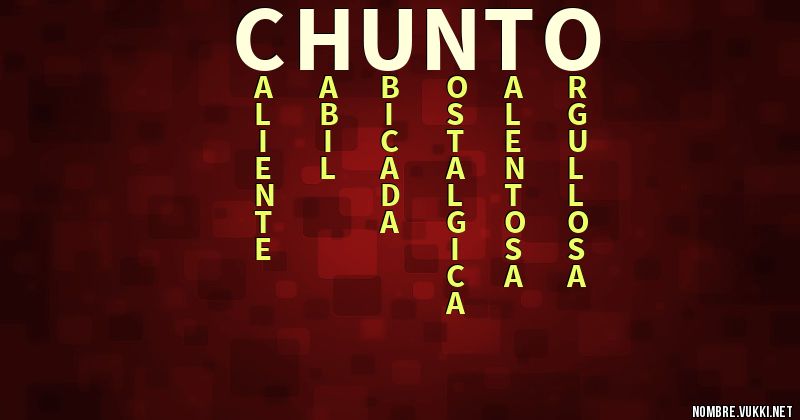 Acróstico chunto