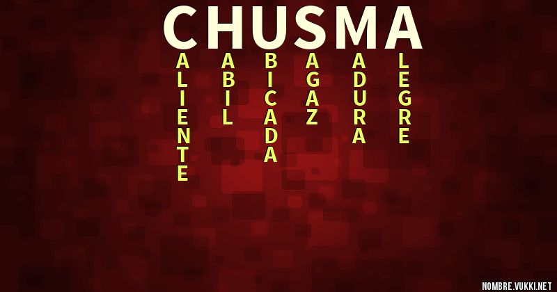 Acróstico chusma