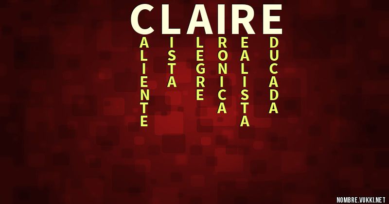 Claire, nombre Claire, significado de Claire