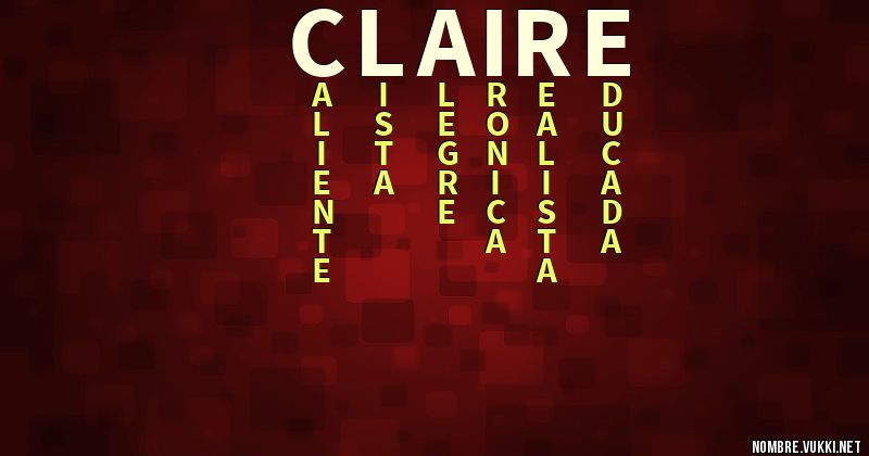 Qué significa claire