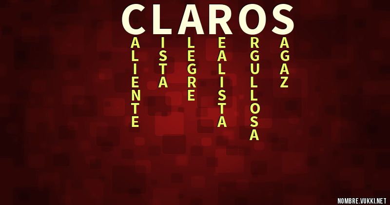 Acróstico claros