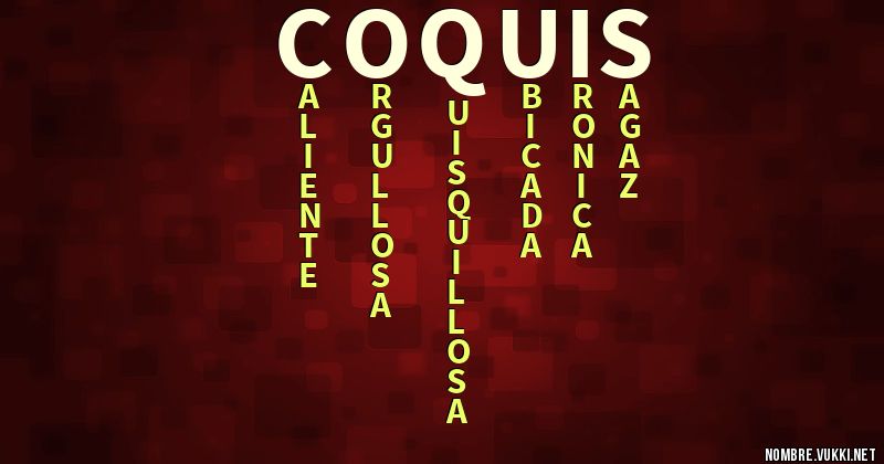 Acróstico coquis