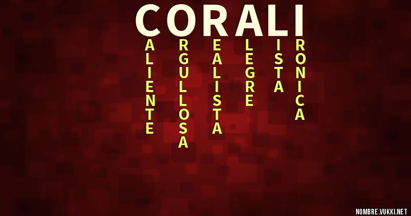 Acróstico coralí
