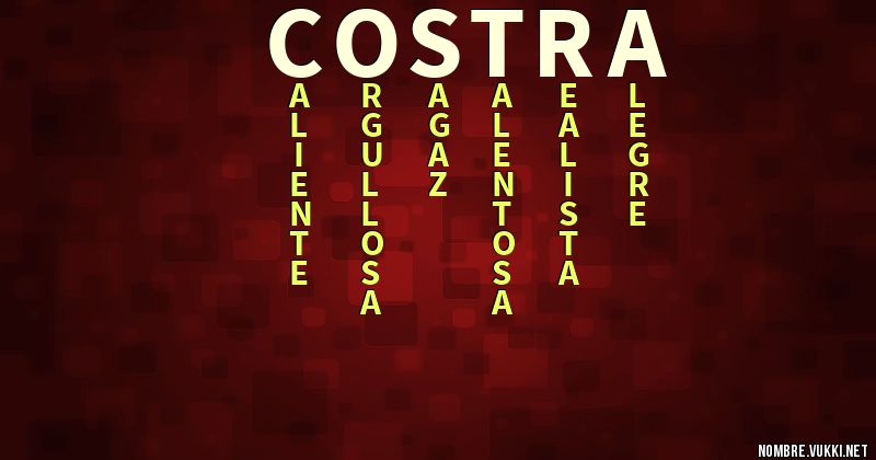 Acróstico costra