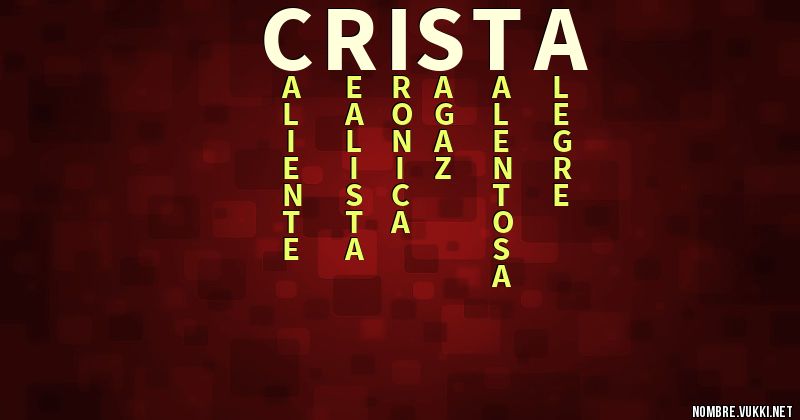 Acróstico crista