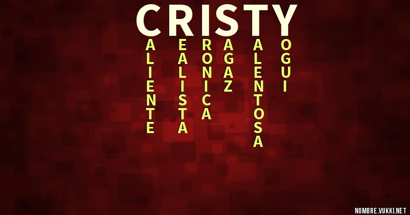 Acróstico cristy