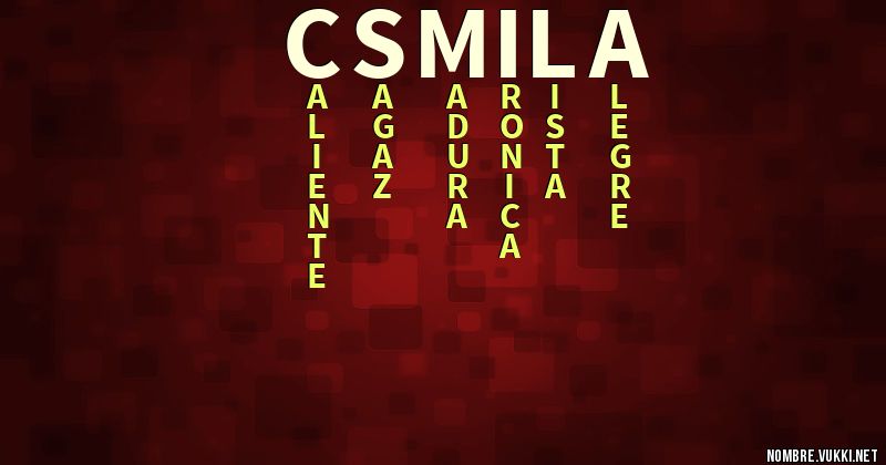 Acróstico csmila