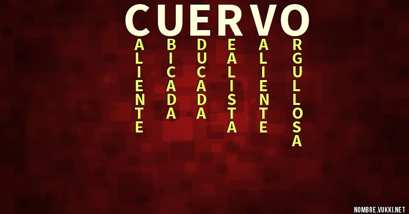 Acróstico cuervo